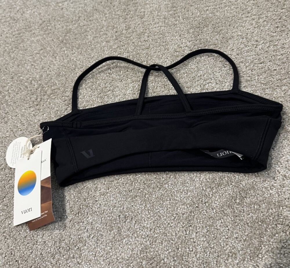 Vuori Hot Mesh Bra Black S NWT!